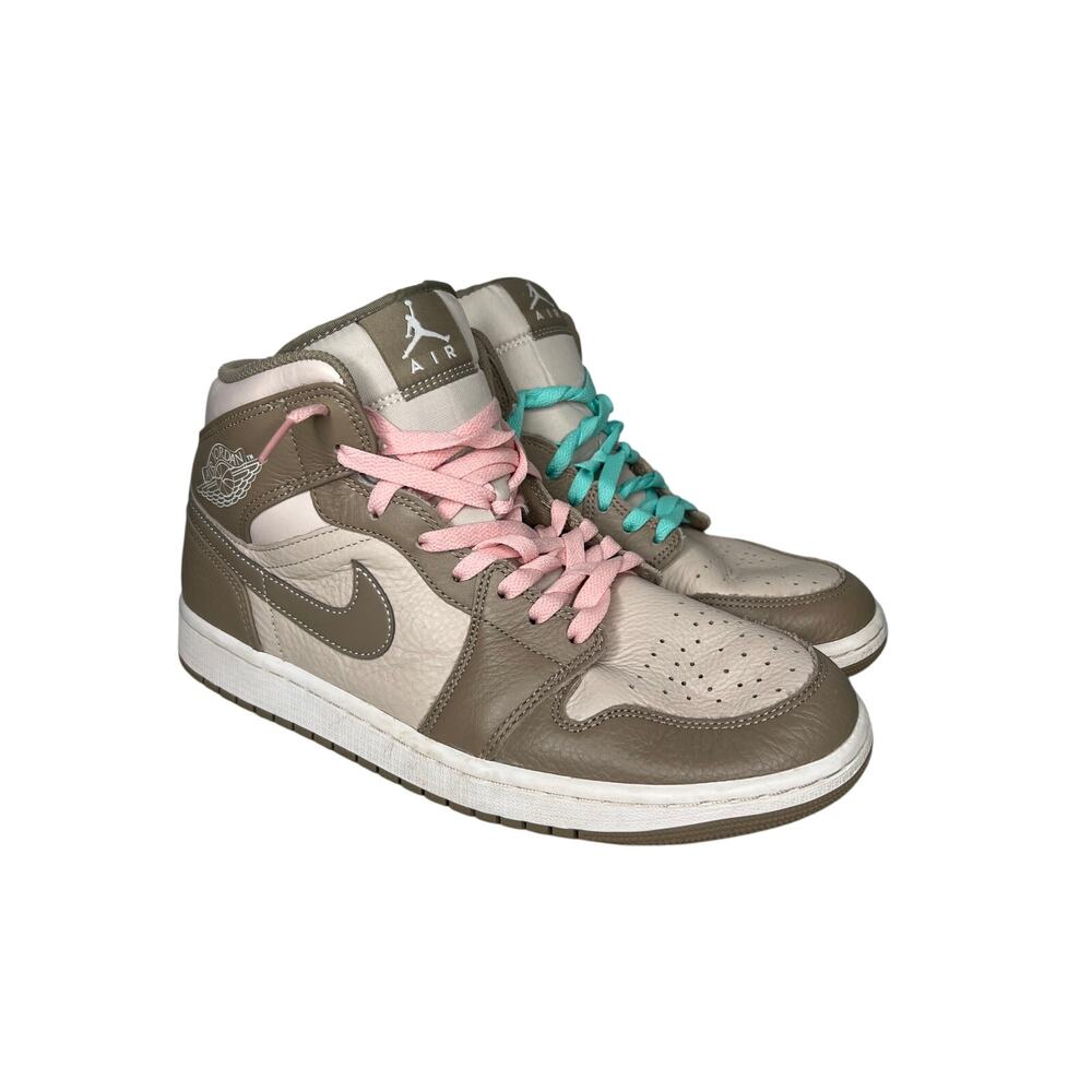Nike Air Jordan 1 Mid BG Legend Light Brown Tan Khaki Cream Size Mens 10